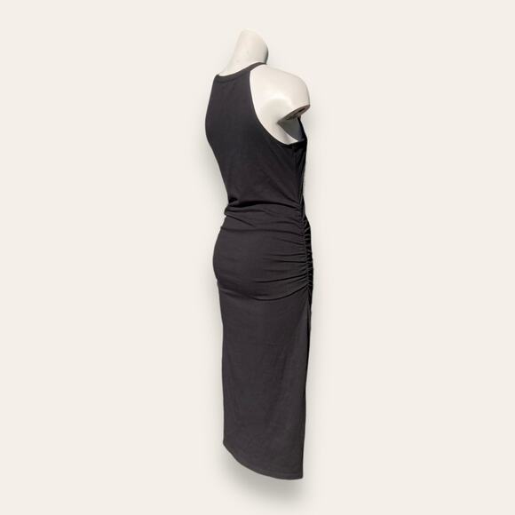 Michael stars black halter top body con maxi dress medium - Picture 4 of 6
